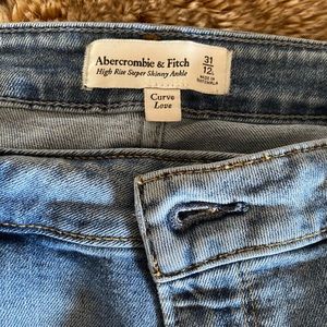 High rise super skinny mom jeans